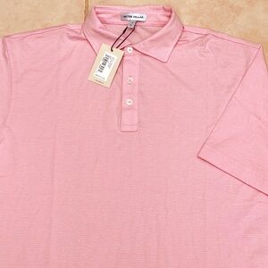 (sold)Peter Millar 100% Pima Cotton Short Sleeve Golf Polo Shirt Mens Size M